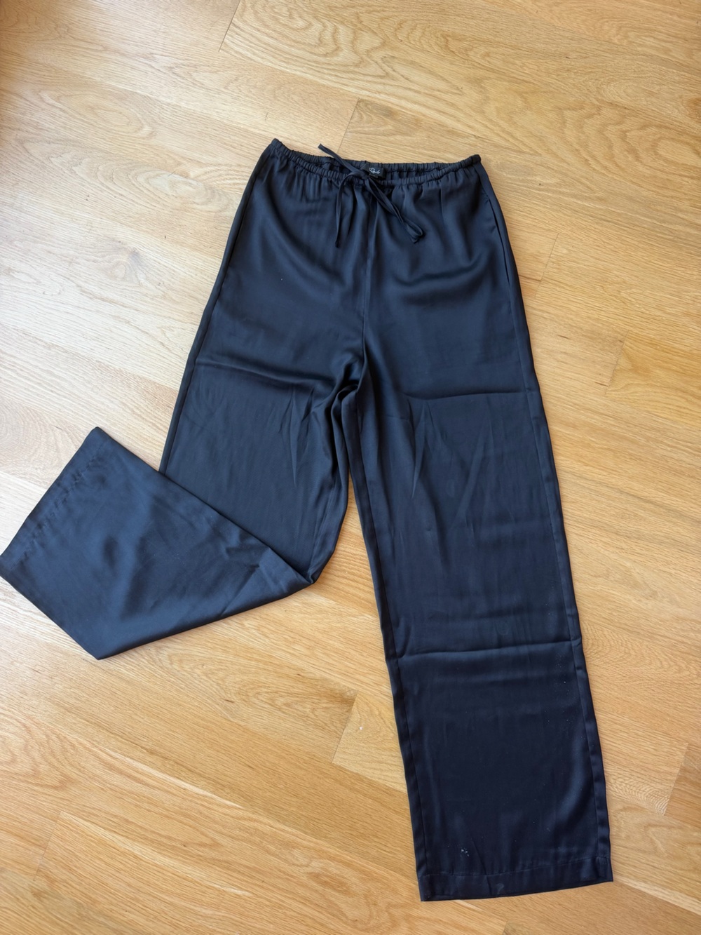 Rails | Black Silk Pants with Drawstring
